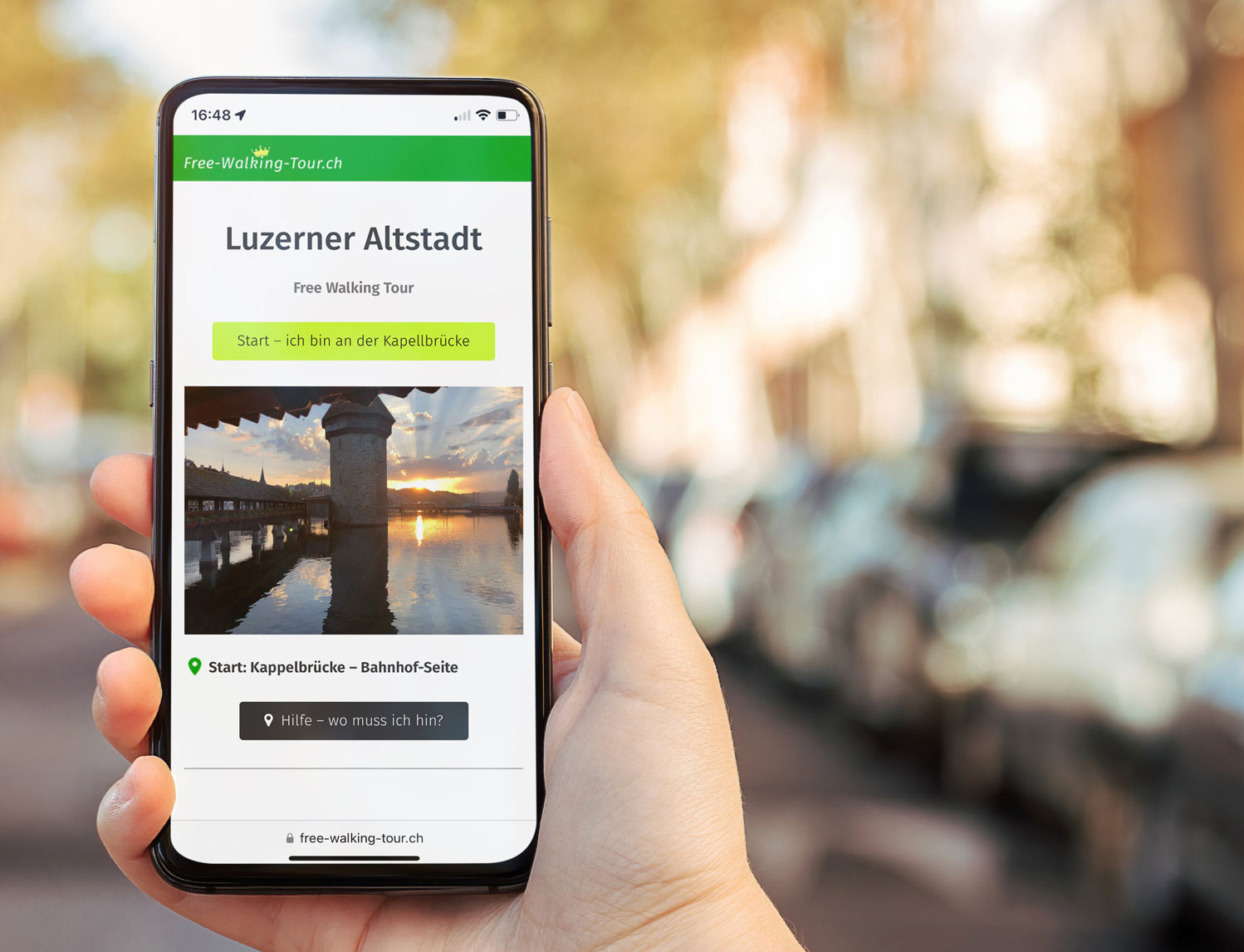 Free-Walking-Tour.ch – ein Projekt von Stadthirsch, der Ideen- und Werbeagentur Luzern