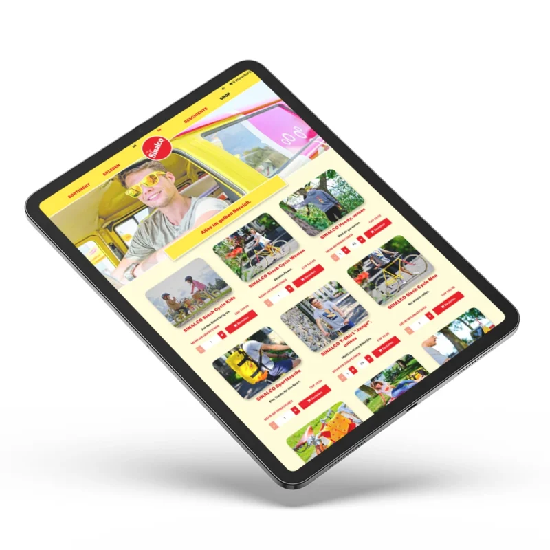 Referenz Sinalco – Webshop